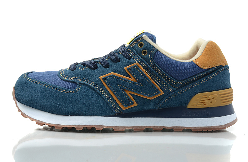 Chaussure New Balance 574 Bleu Pas Cher Pour Homme